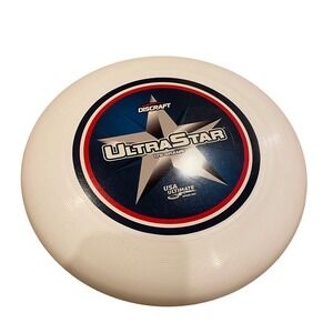 Discraft UltraStar 175 Grams Official Disc USA Ultimate Vintage White Frisbee